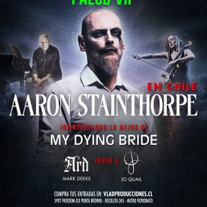 Aaron Stainthorpe en Chile 2026 - Palco VIP