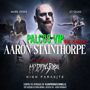 Aaron Stainthorpe en Chile 2026 - Palco VIP